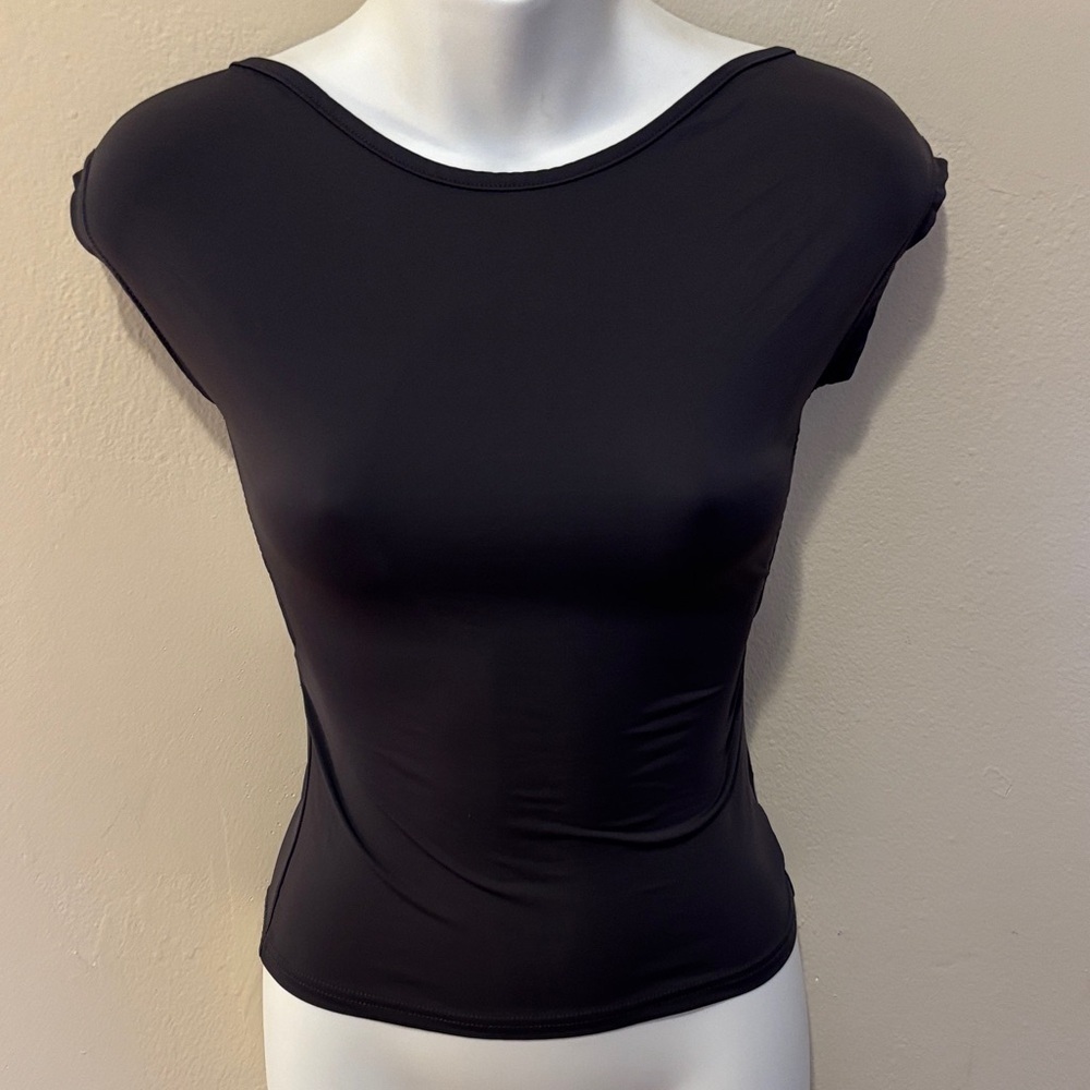 Princess Polly Black Short Sleeve Top